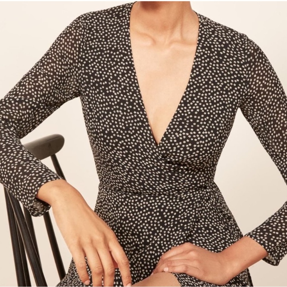 Reformation Mini Wrap Dress Size Small
